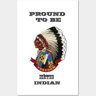 Proud To Be A Metis Indian Posters and Art